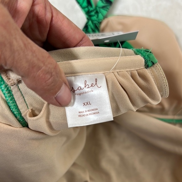 Isabel Maternity by Ingrid & Isabel Green Floral One Piece Swimsuit - Picture 9 of 10